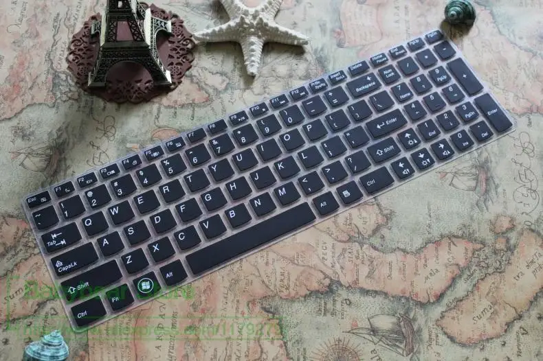 Силиконовая клавиатура протектор кожного покрова для lenovo IdeaPad Z580 Z560 Z565 Z570 Z575 Z500 Z501 Z505 Z510 Z585 V580 V570 U510 S500 - Цвет: black