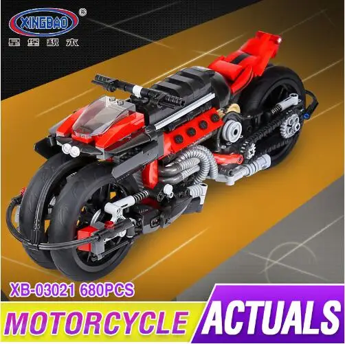 

Xingbao 03021 680 Pieces Technic Series The Offroad Motorcycle Listed Compare legoing engineering building blocks funny toys for