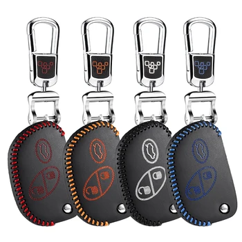 

luckesy leather key cover for maserati Quattroporte grancabrio 2012 2015 maserati granturismo 12 13 car key case holder key2p