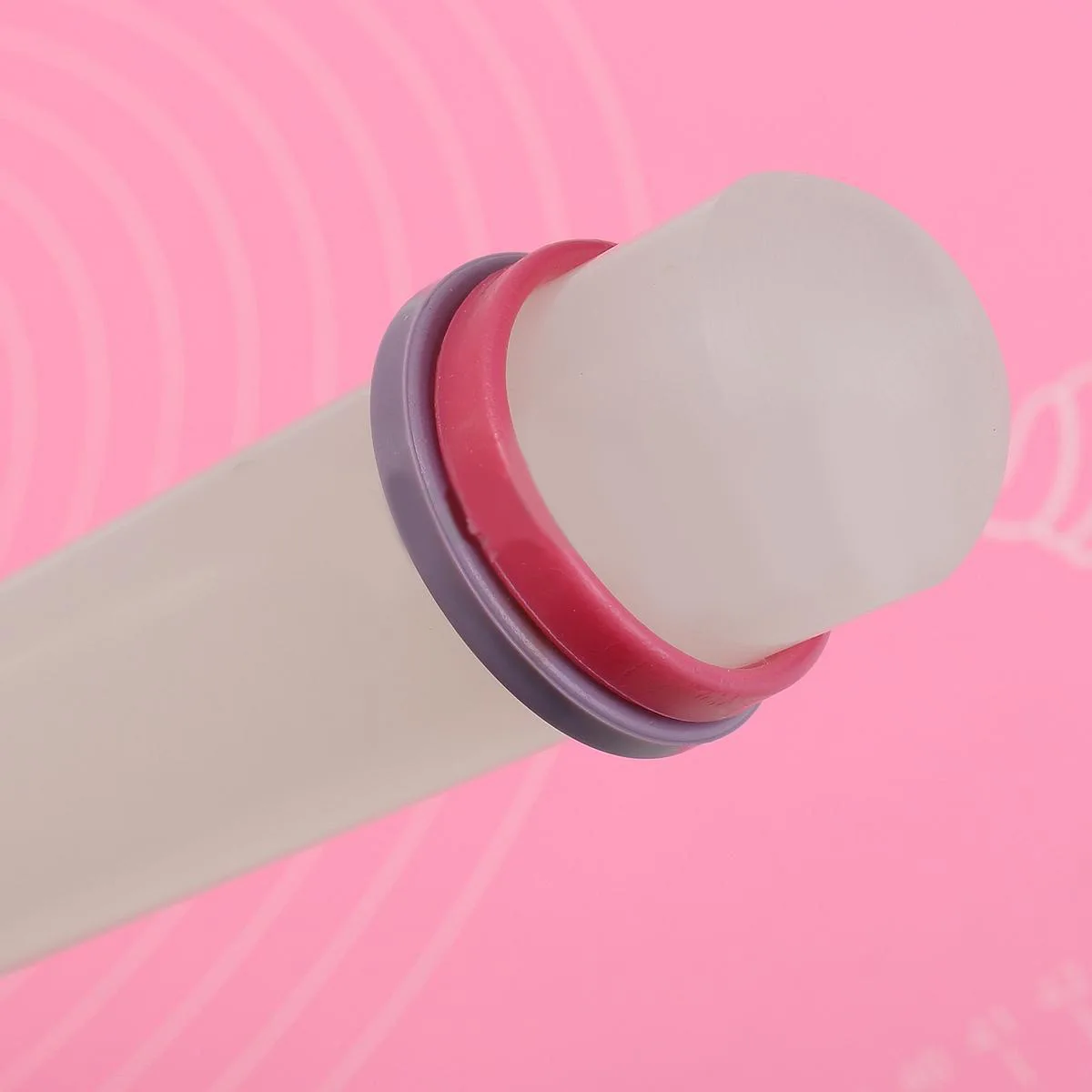 Nonstick Silicone Baking Cooking Mat with Measurement + Fondant Rolling Pin