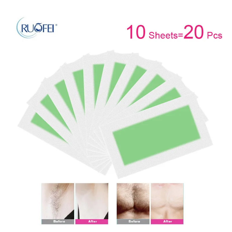 20pcs=10sheets Multi Colors Professional Hair Removal Double Sided Cold Wax Strips Paper For Leg Body Face wax Paper Skin Care 20pcs=10sheets Multi Colors Professional Hair Removal Double Sided Cold Wax Strips Paper For Leg Body Face wax Paper Skin Care