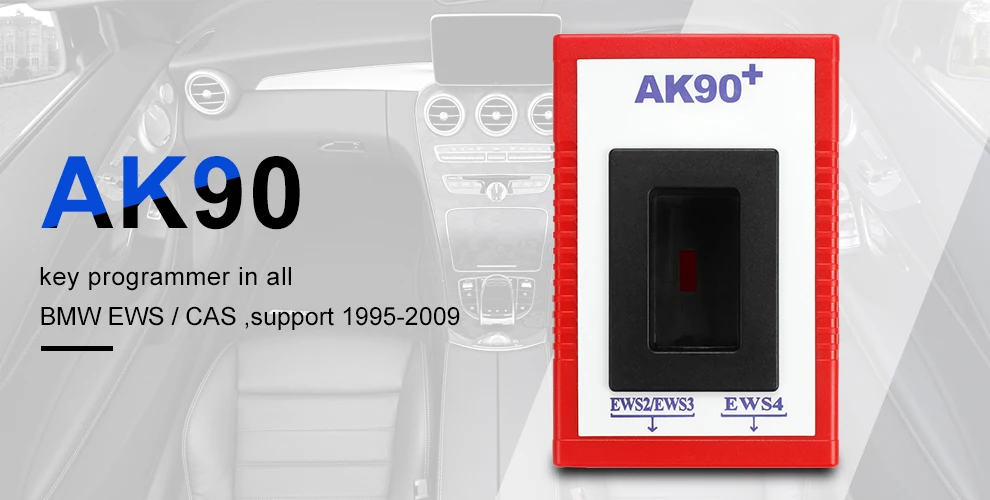 Автомобили OBD2 диагностический инструмент последний V3.19 AK90 ключ программист AK90+ для всех BMW EWS от 1995-2005 OBD2 Копировать ключи автомобиля