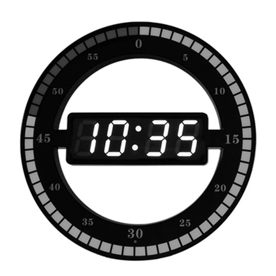 

Simple Digital Wall Clock Creative Modern Mute Automatic light sensing Wall Watch Living Room Kitchen Saat Home Decoration B1046
