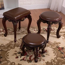 Европейский стула, журнальный столик твердой древесины детский табурет американский стиль гостиная диван стул