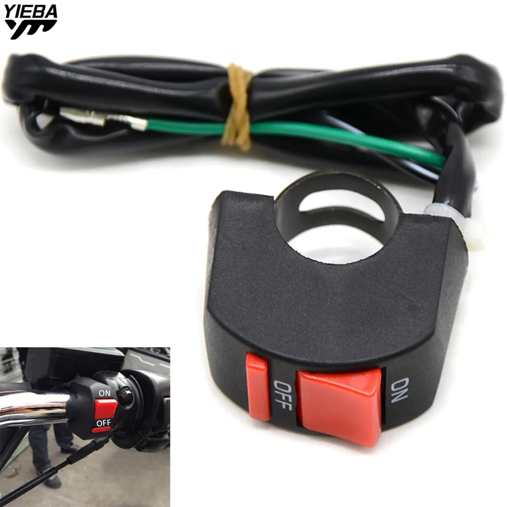 Universal Motorcycle Handlebar With ON/OFF Button Light Switch FOR YAMAHA TMAX 500/530 XP500 XP530 XT660/X/R/Z YZF R15 R3 R25 R6