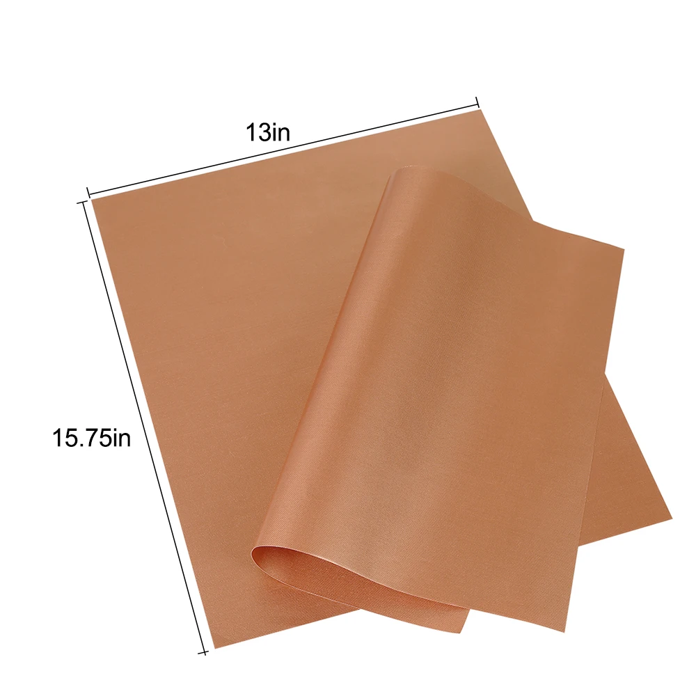 

TTLIFE Golden BBQ Grill Mat TTLIFE Baking Mat High Temperature Resistant Teflon Sheet Pastry Baking Oilpaper Heat-Resistant Pad