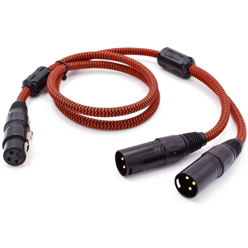 3 Pin XLR Femlae to Dual XLR Male Splitter Cable Mixing Console Amplifier Hifi Audio Cable OFC Shielded 1M 2M 3M 5M 8M 3 Pin XLR Femlae to Dual XLR Male Splitter Cable Mixing Console Amplifier Hifi Audio Cable OFC Shielded 1M 2M 3M 5M 8M