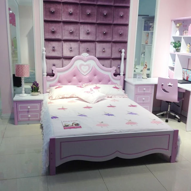 Girls 15 m cama de princesa cuna niños dormitorio muebles suite