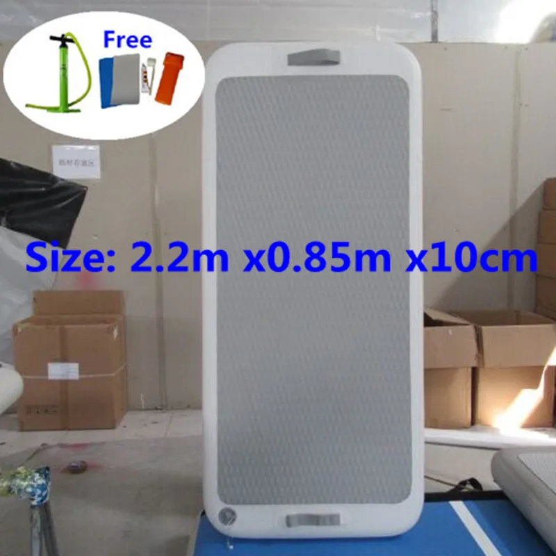 Inflatable fitness mats yoga mats for water beach with free hand pump 2