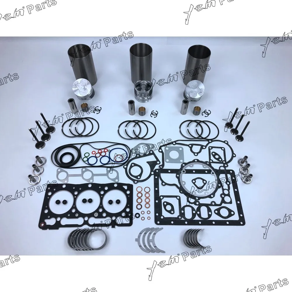 For Kubota engine parts D1005 Repair kit liner kit with full gasket set