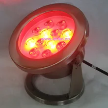 IP68, Высокая мощность 12 Вт RGB светодиодный светильник для бассейна, RGB подводный светодиодный свет, работающего на постоянном токе 12 В, DS-10-39-12W, нержавеющая сталь, 2 года гарантии