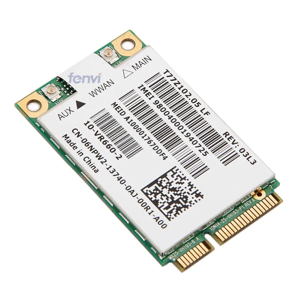 Unlocked GOBI2000 UN2420 Wireless 3G WWAN Card for Dell 5620 GSM GPRS