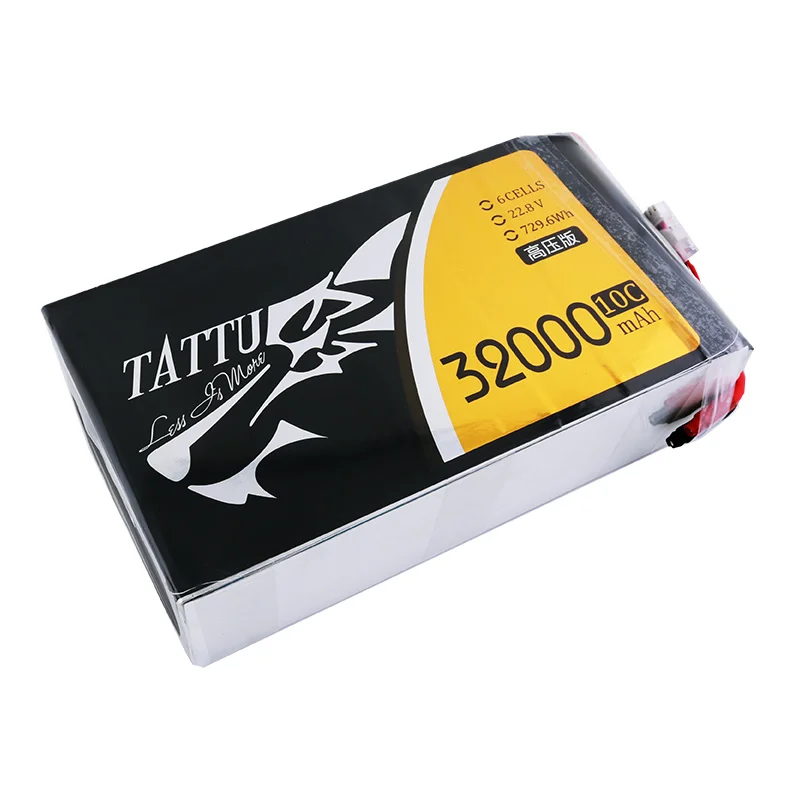 TATTU 32000mAh 22,8 V 6S LiPO аккумулятор 10C для большой нагрузки Multirotor FPV Дрон гексакоптер октокоптер