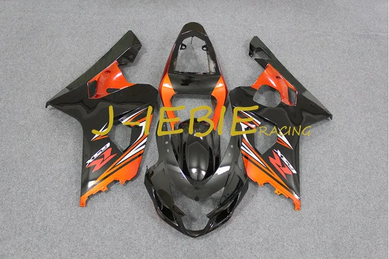 

Black orange Injection Fairing Body Work Frame Kit for SUZUKI GSXR 600/750 GSXR600 GSXR750 2004 2005