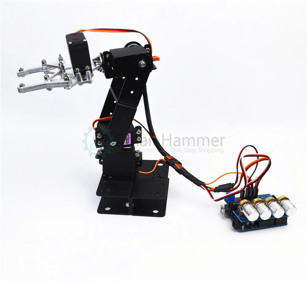 SNAM5300 4dof алюминий робот ARM DIY робот коготь arduino комплект