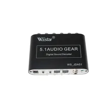 Wiistar 5.1 CH audio decoder SPDIF Coaxial to RCA DTS AC3 digital to 5.1 Amplifier Analog Converter for PS3,DVD player, Xbox