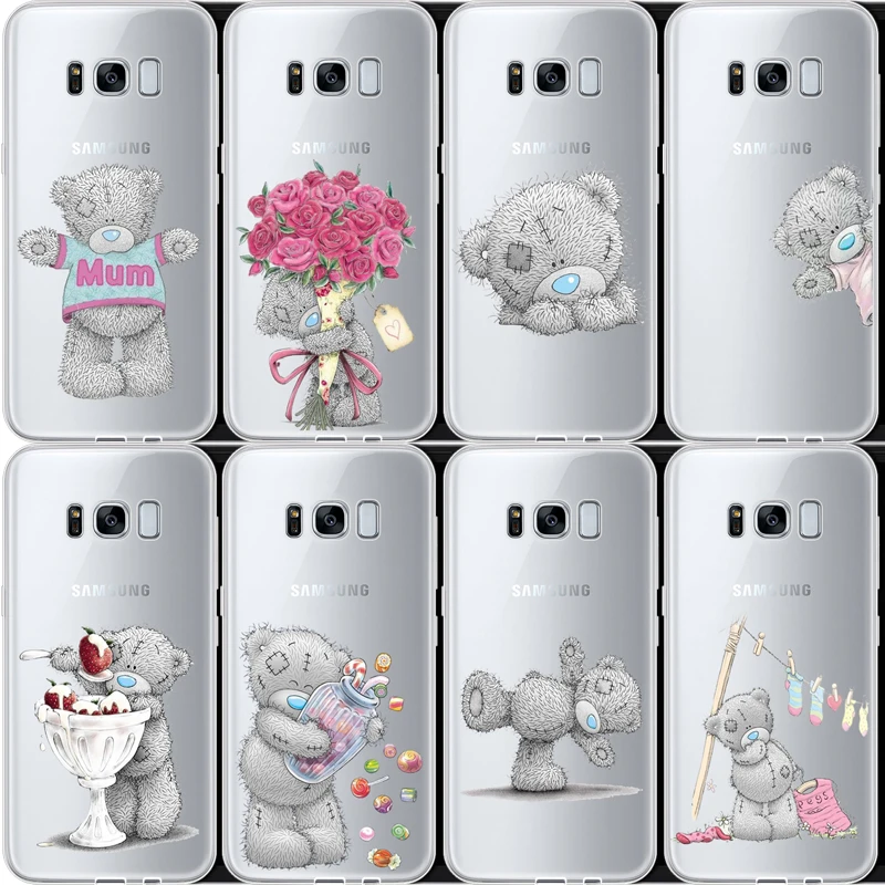 Плюшевый Тедди Me To You Bear Мягкий чехол из ТПУ для Coque samsung Galaxy A5 S7EDGE S9 S8PIUS 2018A8 A6 A8PIUS NOTE8 NOTE9