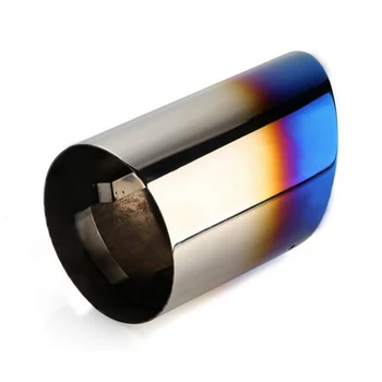 

CAR STYLING!Hatchback!2pcs Stainless steel Rear Exhaust Muffler Tail Tip End Pipe For Mazda 3 Axela 2014 2015 M3