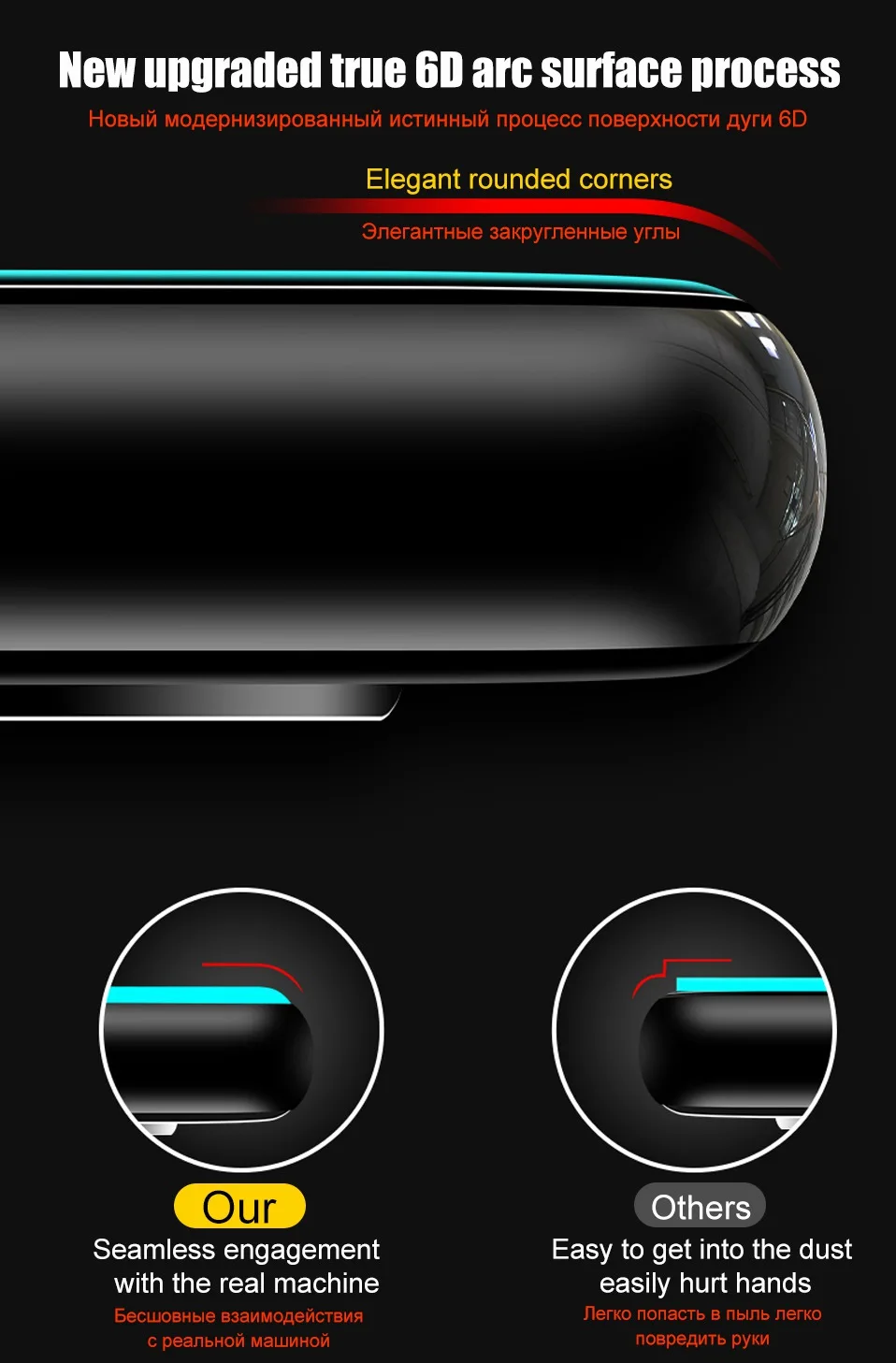 6D Tempered Glass For One Plus Oneplus 6t 5t 5 6 Full Cover Oneplus6t Protective Glass For Oneplus 6t 5t 5 6 Screen Protector 5D (7)