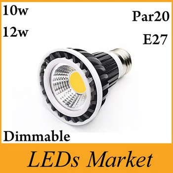 

Super Bright Dimmable 10W 12W E27 par20 LED Bulb AC110V 220V Led Spotlights Warm White Light Cool White LED lamp CE UL