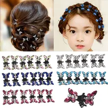 

M MISM 12pcs/pack New Rhinestone butterfly Hair Claw Hairpins Hair Accessories Ornaments Hair Clips Hairgrip for Women Girls