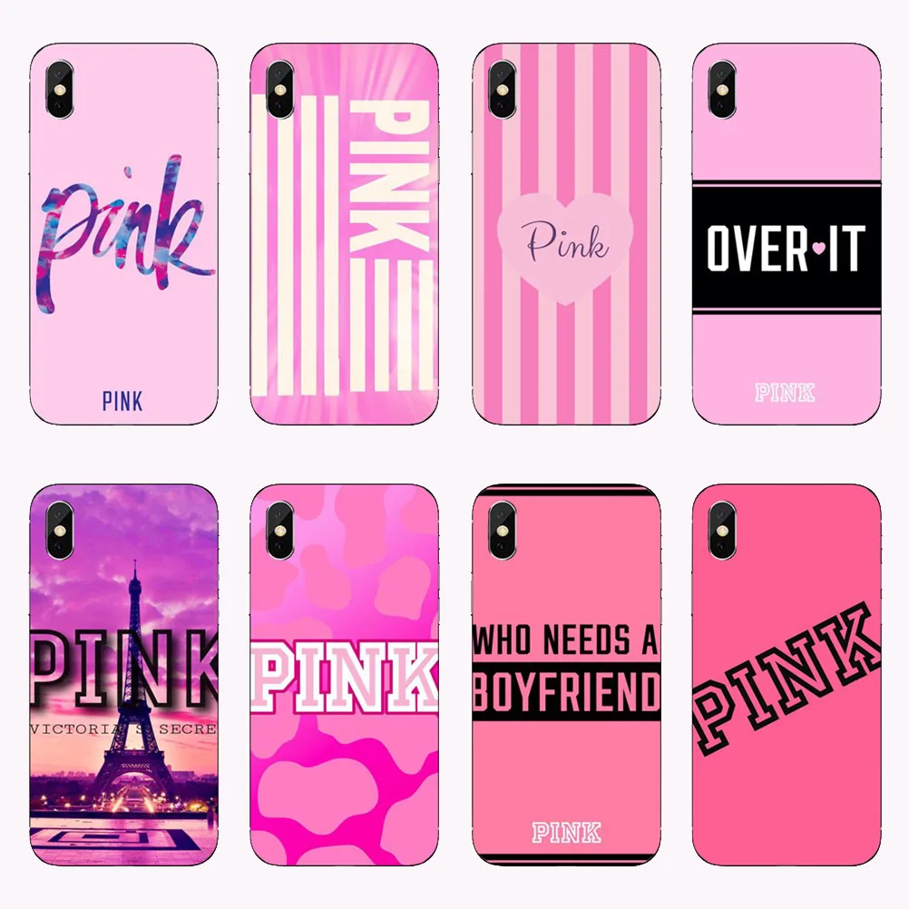 Розовый мягкий чехол LOVE VS Victoria для IPhone X Xs XR Max 7 8 Plus 6 6s 5s 5 SE телефона секретные