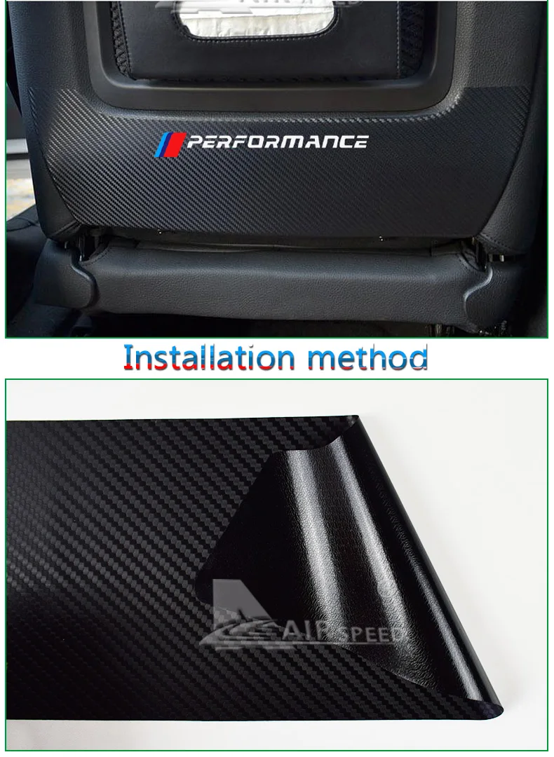 Airspeed Car Front Seat Back Protective Carbon Fiber Vinyl Stickers Decor for BMW 1 3 Series 320 325 Car Accessories Car Styling (8)