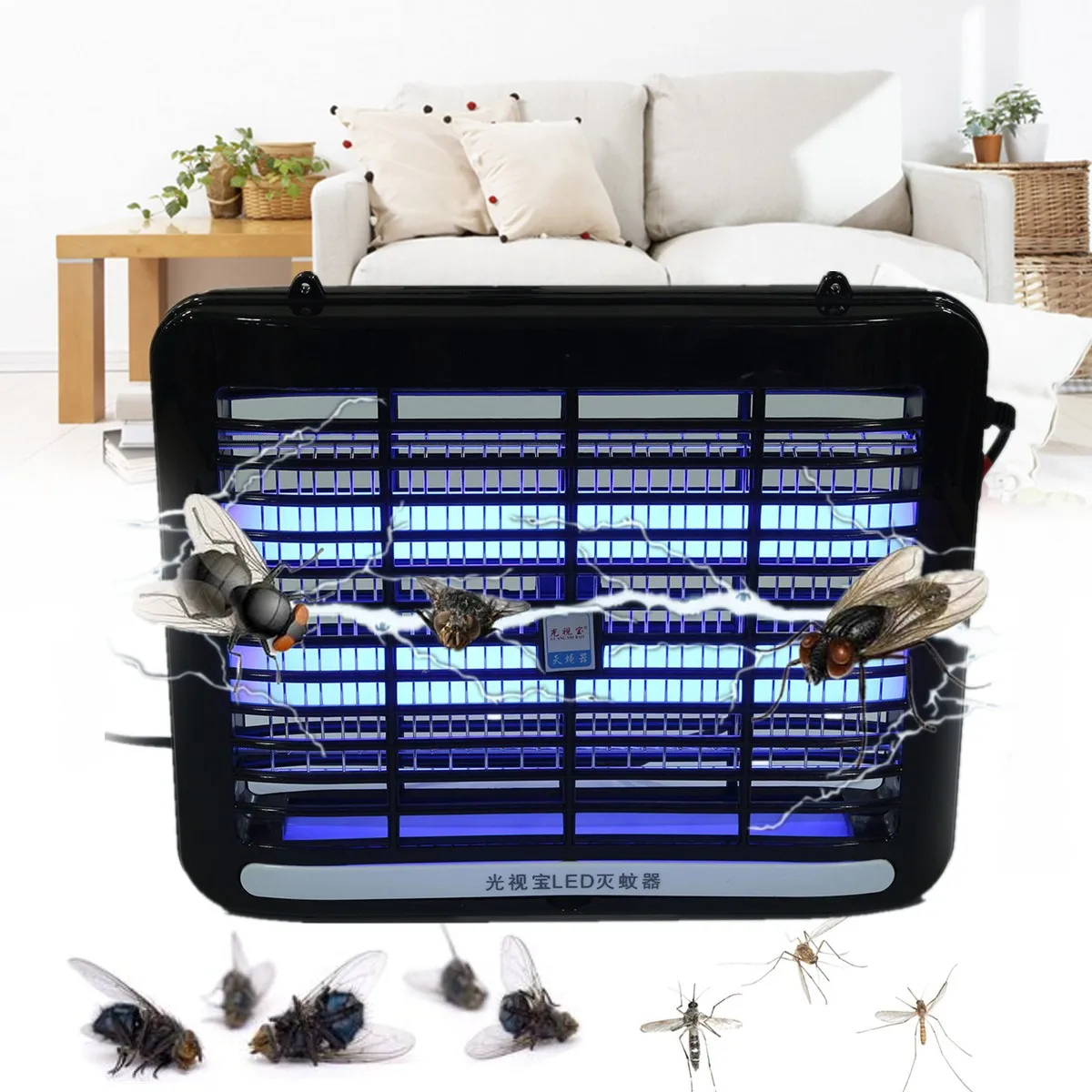 

2W Led Night Light Indoor Room 220V Electric Mosquito Killer Insect Killing Lamp Anti Pest Wasp Bug Fly Zapper Trap Repeller