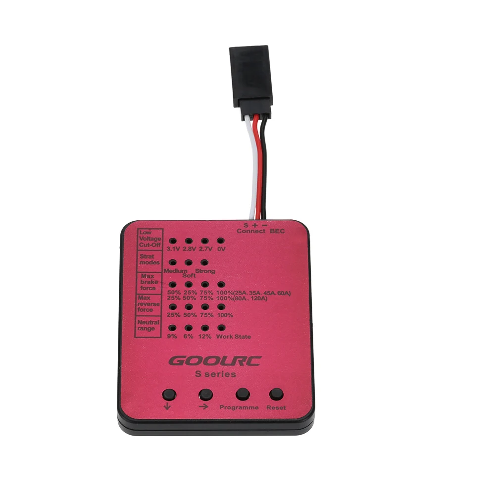 

GoolRC S series S-45A/S-120A RC Car ESC Programming Card