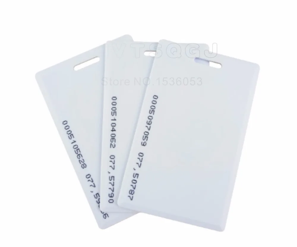 1000 шт. TK4100 125 кГц ПВХ карт, rfid-карты EM4100/ID толстой карты Система контроля доступа