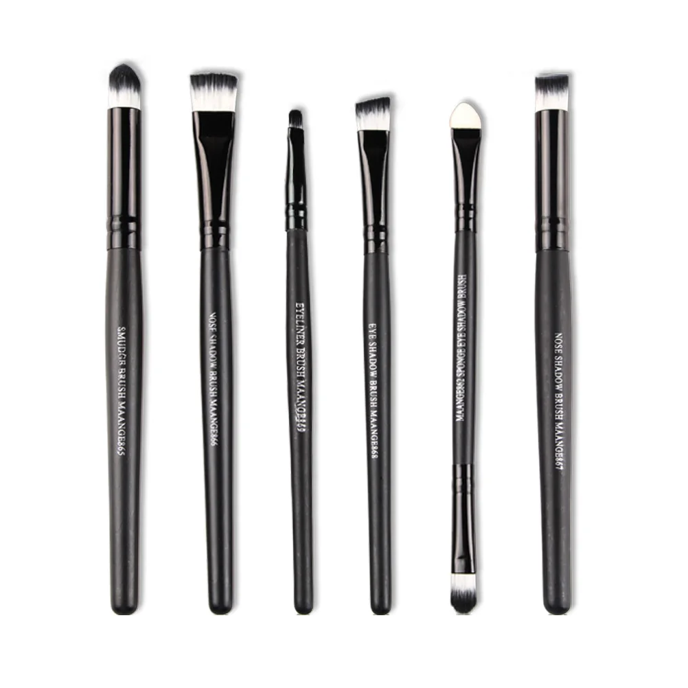 HTHL MAANGE 6 PCS Professional Makeup Cosmetics Brushes Eye Shadows