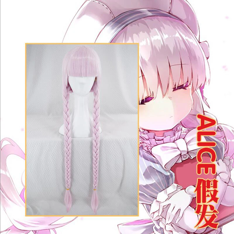 Fate EXTRA Grand заказ последний Encore CCC косплей парик детский Rhyme Алиса розовые длинные