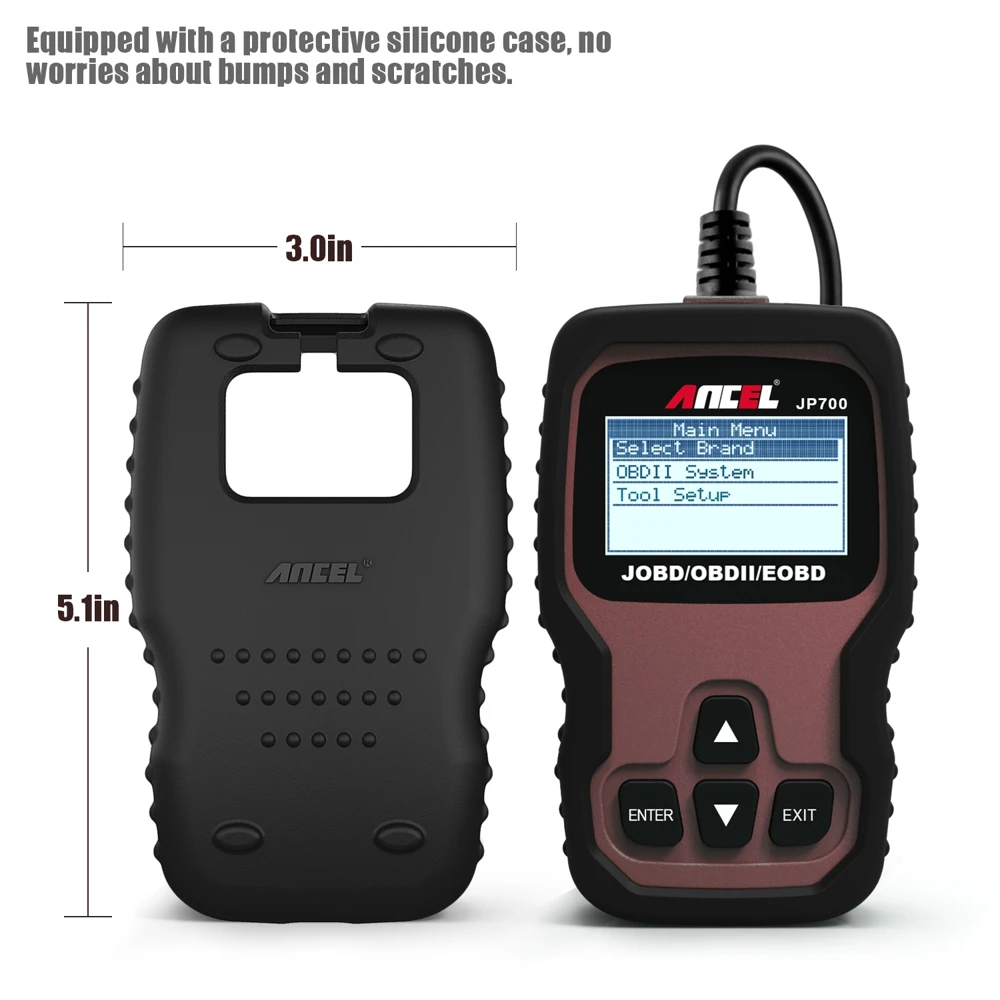 OBD 2 Автосканер OBD2 Сканнер ancel JP700 полный ODB2 сканер поддерживает несколько языков