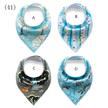 

Forest animals +Forest trees 2017 / Bandana Bibs princess girl / 4pcs/set