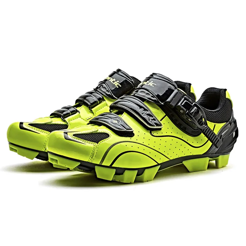 SANTIC/Обувь для велоспорта MTB; обувь для гонок; обувь для горного велоспорта; дышащая Спортивная обувь для велоспорта; Sapatilha Ciclismo Mtb; 3 цвета - Цвет: Green