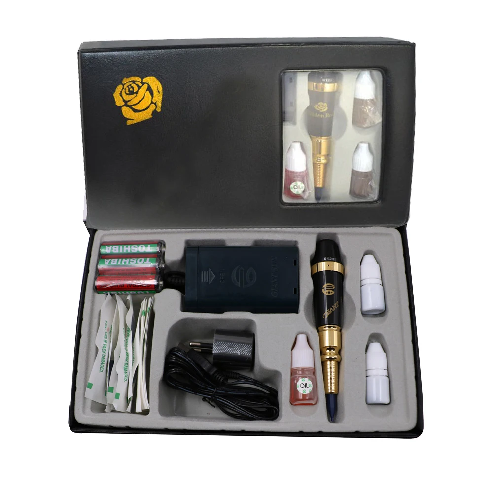 

1 set Original Taiwan Permanent Makeup Kit Guapa tattoo Machine With Battery Tattoo Machine Complete Tattoo Kit