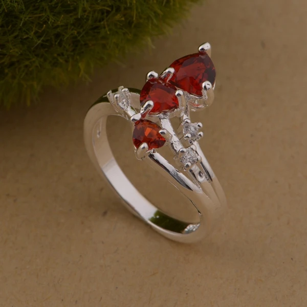 Оптовая продажа Бесплатная доставка посеребренные модные ювелирные кольца |