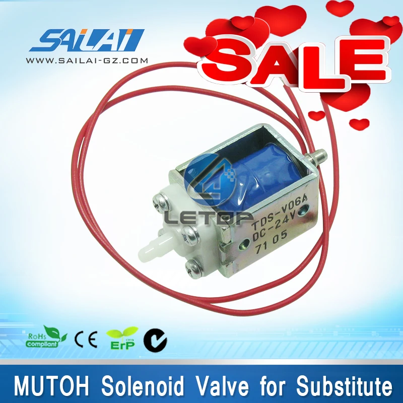 

Printer solenoid valve 24v for Mutoh 1604 printer two way valve