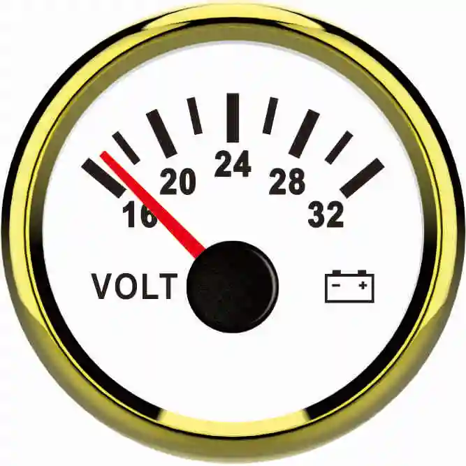 52 мм вольтметр 24 В/16-32 В с подсветкой