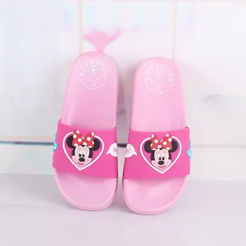 

Disney 2019 new children's slippers Cartoon Boys and Girls Slippers Mickey Mini large Indoor anti-slip Baby Cool Slippers