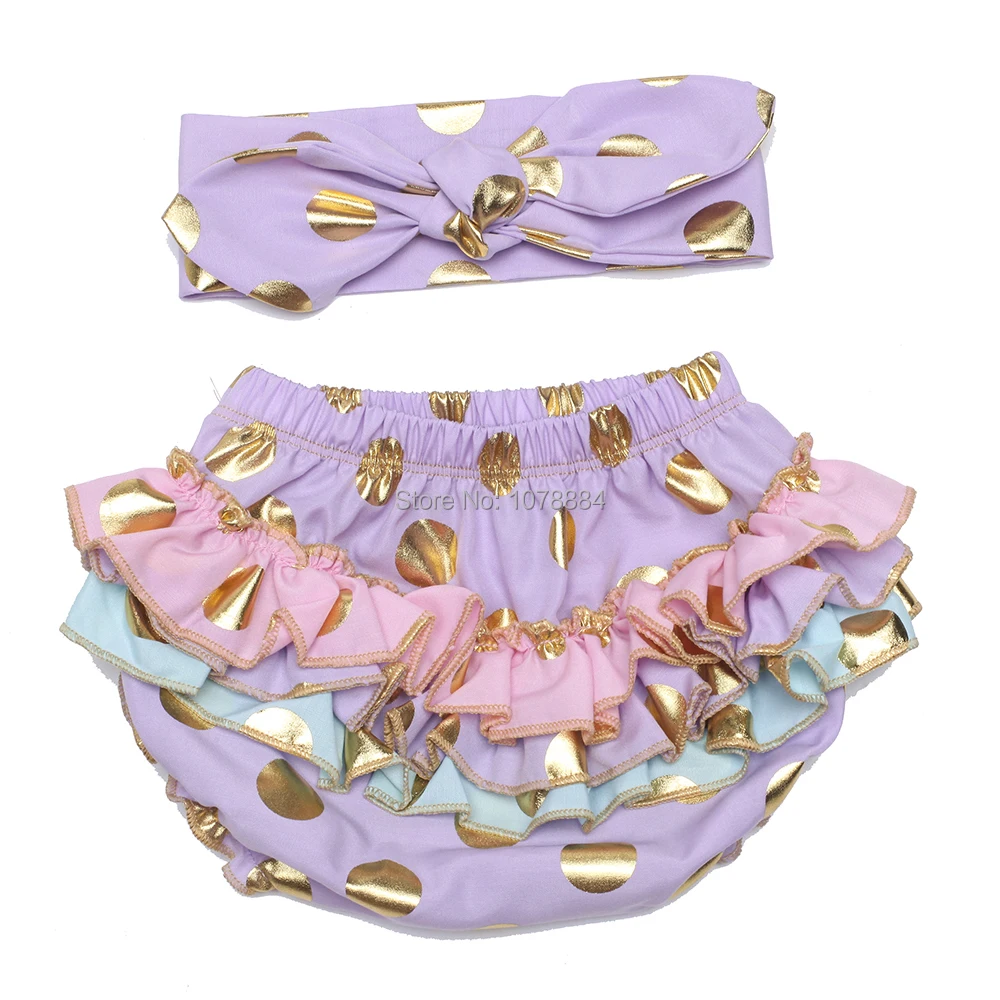 Розовые пышные трусики из узорчатой ткани для маленьких девочек детское платье в Золотой горошек шаровары для торта для дня рождения для девочек