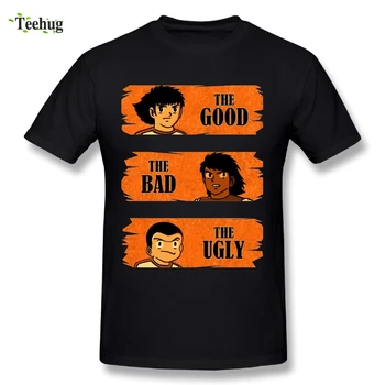 

100% Cotton Captain Tsubasa T Shirt Man Round Neck Design Tee Shirts