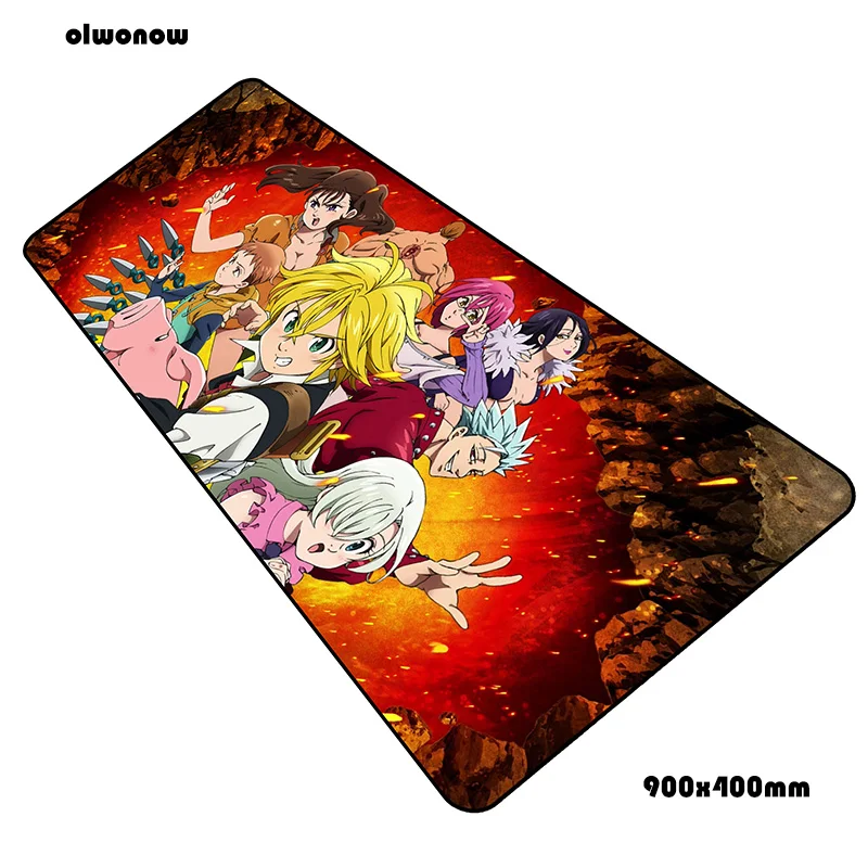 Nanatsu no taizai padmouse 900x400x3 мм игровой коврик для мыши мышь под заказ геймер компьютерный стол мальчик подарок коврик notbook mousemate pc