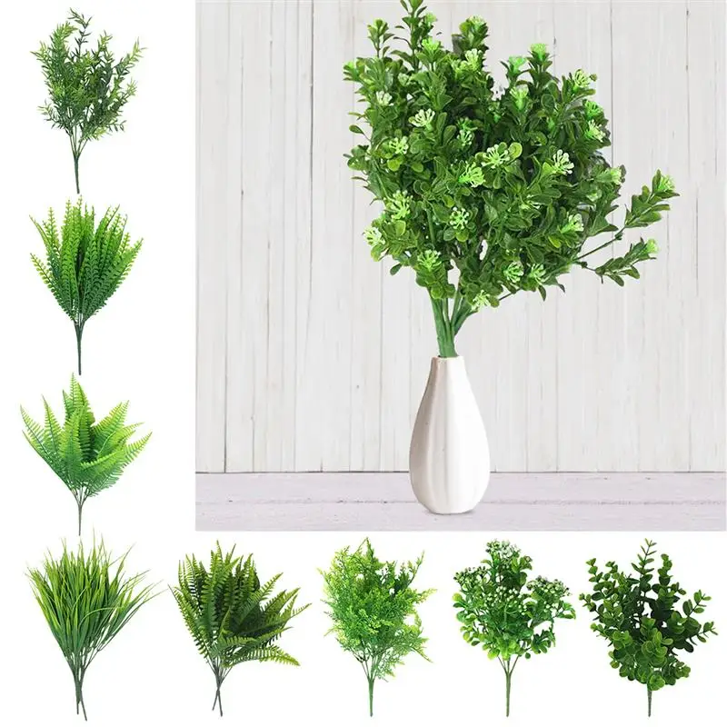 Creative Artificial Shrubs Decorative Artificial Plant Ferns Simulation Plant Plastic Flower Fern Wall Accessories Dropshipping