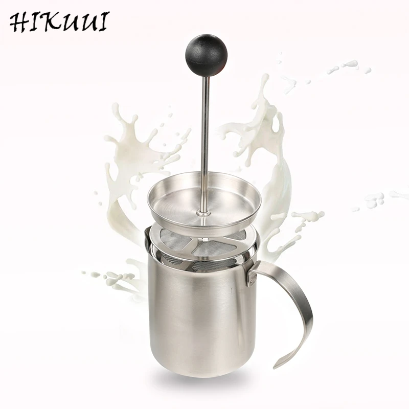 200/300CC Cream Milk Whipper Stainless Steel Dessert Tool Manual Cream Foam Maker Cappuccino