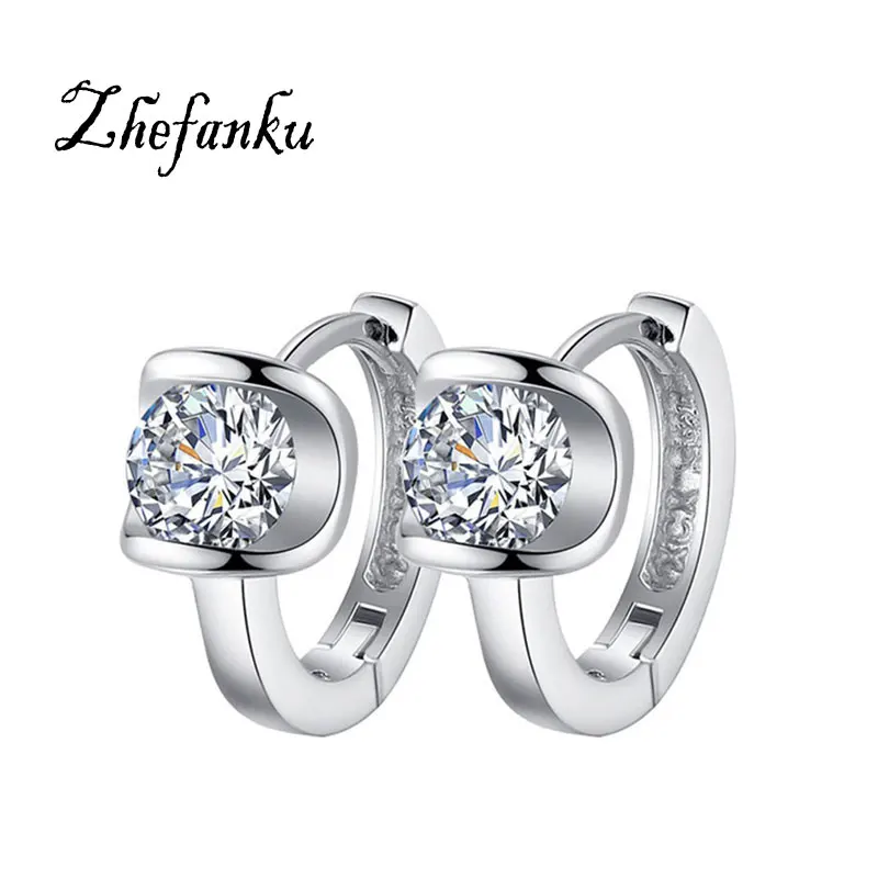 

2017 New Women Small Earrings Fashion Fine Jewelry Angel Kiss Luxury Crystal Stud Earrings Wholesale