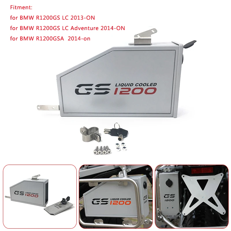Для BMW R1200GS LC Adventure 2013 2017 R1200GSA декоративная алюминиевая коробка ящик для