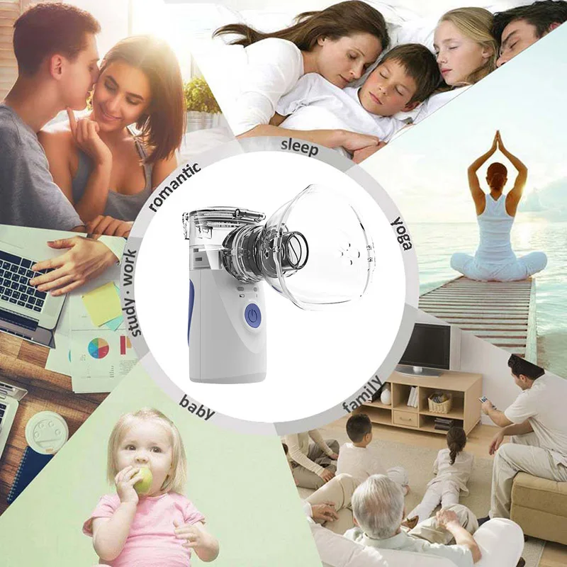 

Handheld Atomizer Respirator Mini Nebuliser Face Steaming Tool for Adult Kid SN-Hot