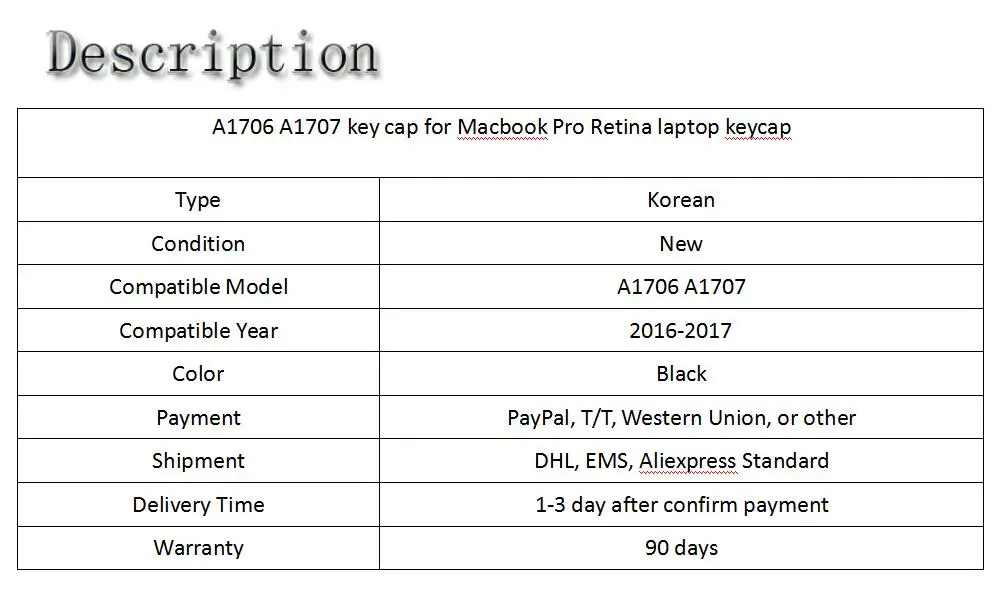 A1706 A1707 клавишные клавиши, колпачок для Macbook Pro Retina, клавишная крышка для ноутбука, новинка