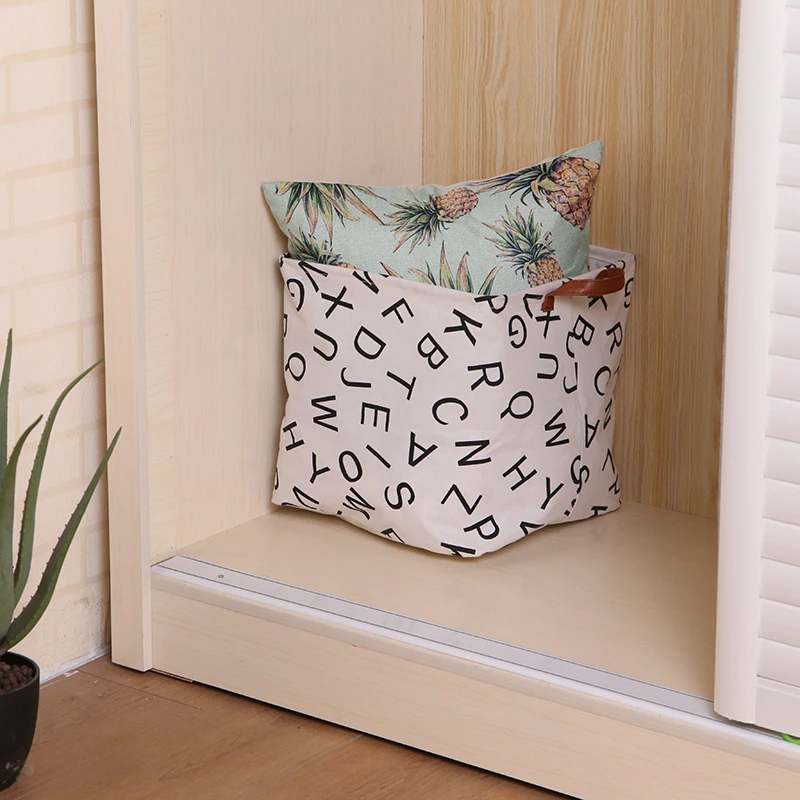 Cube Folding Laundry Basket For Kids Toy Storage Basket Sundries Books Lego Dog Toys Organizer Storage